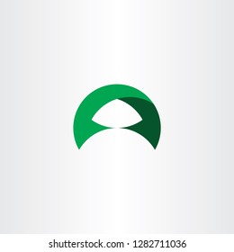 logotype green letter a symbol vector sign 