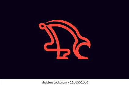 Logotype griffon. Vector illustration