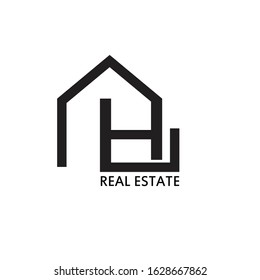 logotype H vector design for business