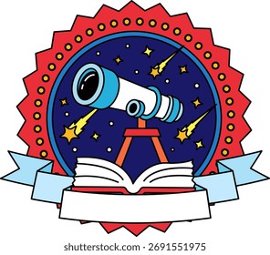 Logotipo Icono de un telescopio