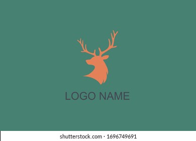 logotipo logotipo icono de logotipo vectorial de ciervo