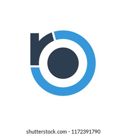 Logotype Initial Letter RO