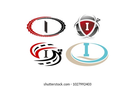 Logotype J Modern Template Set