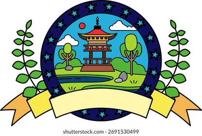 logotype of a Japanese pavilion