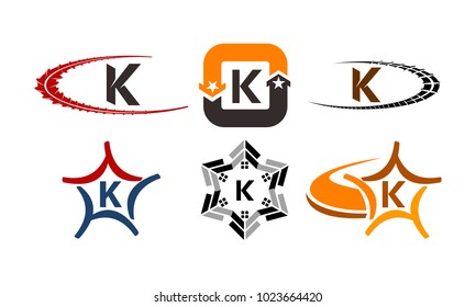 Logotype K Modern Template Set