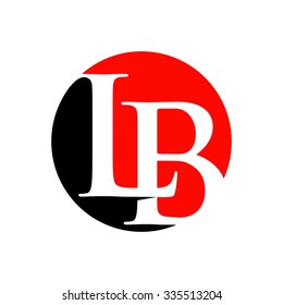 logotype of l and b.  logo vector. icon template. business logo.