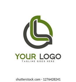 logotype L is interconnected, modern abstract designs with basic colors, logo templates, industrial and business logo
