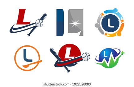 Logotype L Modern Template Set