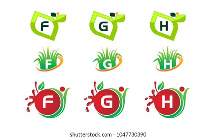 Logotype Leaf Template Set