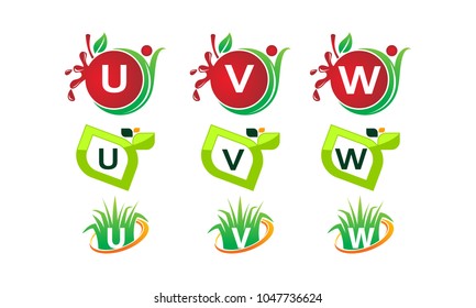 Logotype Leaf Template Set