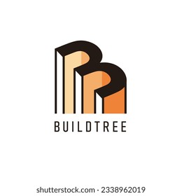 logotype letter B or number 3 usable for builder and Construction Concept Logo Design Template