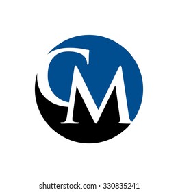 logotype with letter with letter C and m