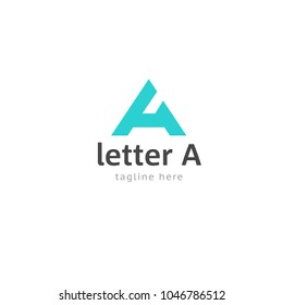 Logotype letter A for company, shop, store, initials, logo vector