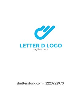 Logotype letter D for company, shop, store, logo vector