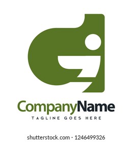 logotype letter Gi, modern logo concept of a magazine and newspaper to find out news and insights readers, logo for news industry, global logo for business