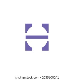 logotype Letter H symbol Initial unique simple design 