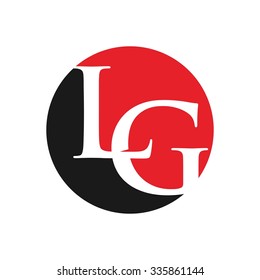 logotype for letter l and g . logo vector. 
