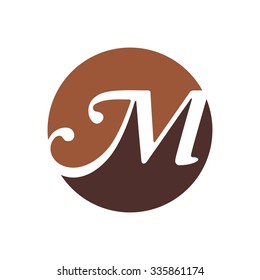 logotype for letter m . logo vector. 
