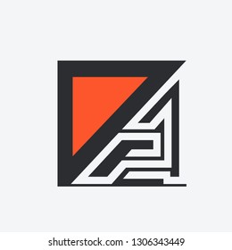 logotype letter NF, modern creative abstract design for industry and business, vector logo templates, web logo, media technology logo, software logo