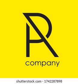 logotype letter A and R design concept