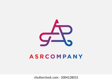 logotype letter A S P template. usable for personal and company signature, business , industry, web icon,