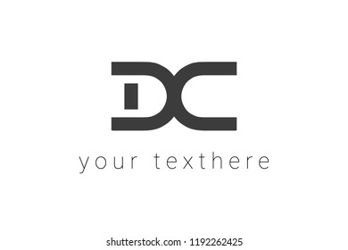 logotype of letters DC 