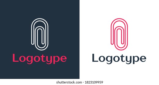 Logotype line Book with word mathematics icon isolated on white background. Math book. Education concept about back to school. Logo design template element. Vector Illustration