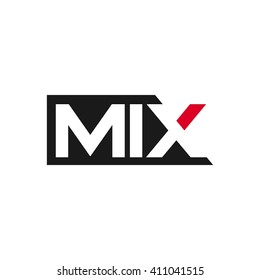 logotype of MIX. logo vector.