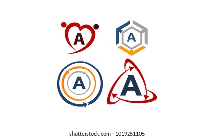 Logotype A Modern Template Set