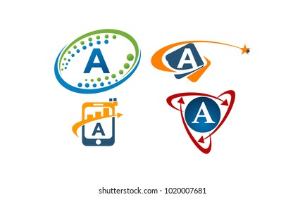 Logotype A Modern Template Set