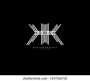 Logotype Monogram Text Typography Letter KK Mirror
