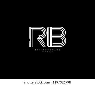Logotype Monogram Text Typography Letter RB