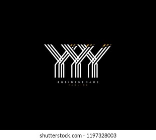 Logotype Monogram Text Typography Triple Letter Y
