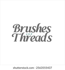 Logotype named brush and thread