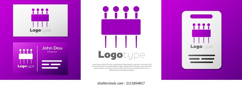 Logotype Needle for sewing icon isolated on white background. Tailor symbol. Textile sew up craft sign. Embroidery tool. Logo design template element. Vector Illustration