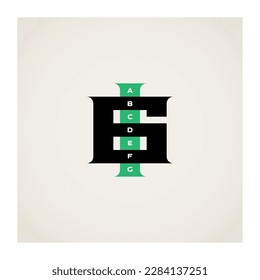 Logotype with the number 61 and a vertical word of 7 letters.