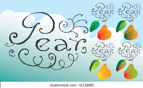 logotype pear color variations