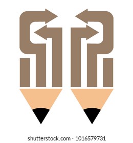 logotype pencil to business