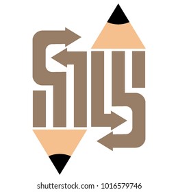 logotype pencil to business