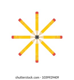 logotype pencil  symbol office