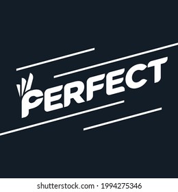 logotype perfect typography logo flat