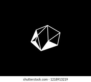 Logotype Polygonal Linear Logo