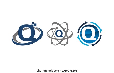 Logotype Q Modern Template Set