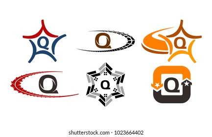 Logotype Q Modern Template Set