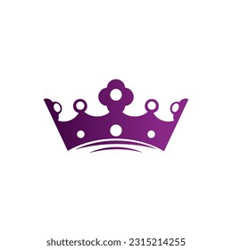 Logotype Queen crown icon design
