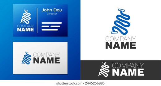 Logotype Racing track icon isolated on white background. Logo design template element. Vector