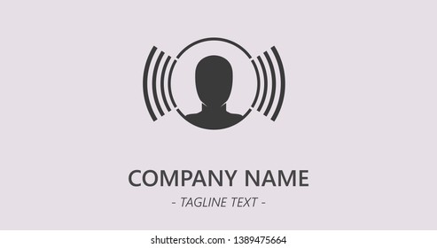 Logotype of referral person icon. Home symbol illustration search. Brand mark company clear logo design with copy space for text. Refer template website icon simple sign. Trends icon design.