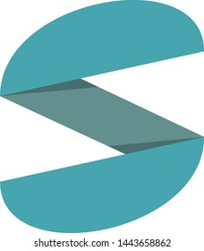 logotype S, letter design. rotateable font logo. new trend logo