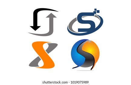 Logotype S Modern Template Set