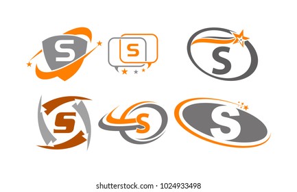 Logotype S Modern Template Set